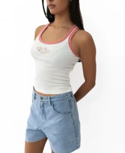 Aloha Ringer Tank | White