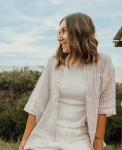Bailey Shirt | Off White Stripe