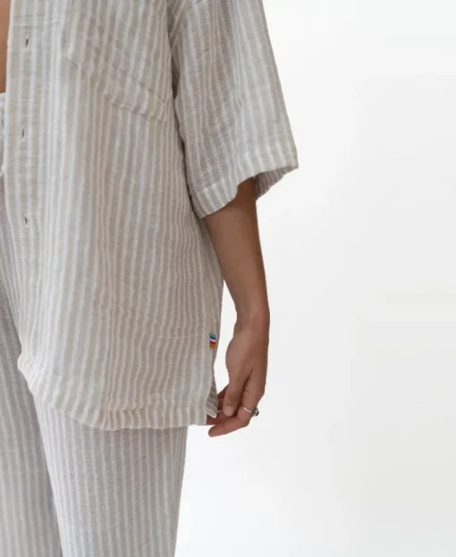 Bailey Shirt | Off White Stripe