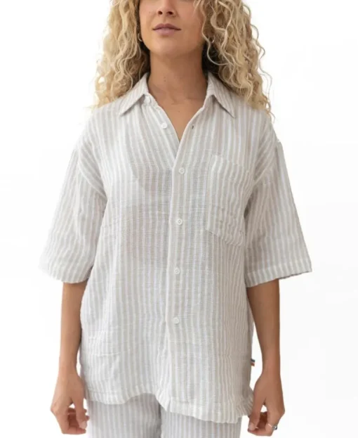Bailey Shirt | Off White Stripe
