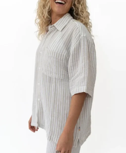 Bailey Shirt | Off White Stripe
