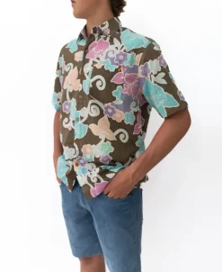 Batik Shirt | Wash Brown