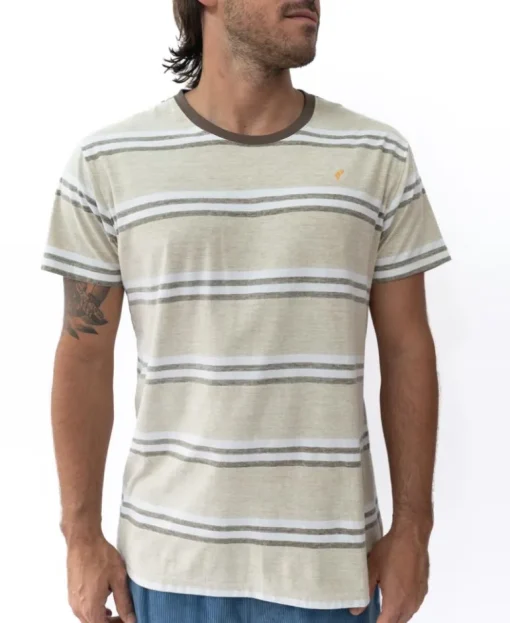 Bay Stripe Tee | Mocha