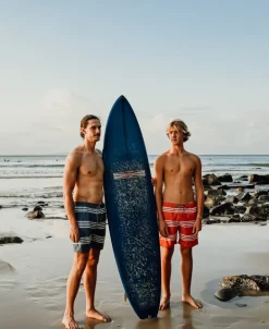 Beach Boy Elastic Boardie | Dusty Blue