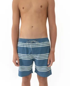Beach Boy Elastic Boardie | Dusty Blue