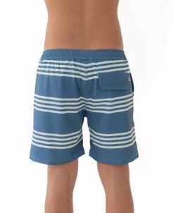 Beach Boy Elastic Boardie | Dusty Blue