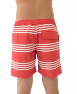 Beach Boy Elastic Boardie | Wash Red