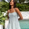 Beth Dress | Olive Stripe