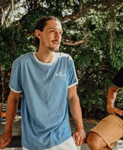 Break Ringer Tee | Azure Blue