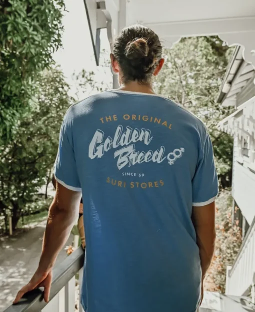 Break Ringer Tee | Azure Blue