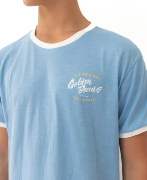 Break Ringer Tee | Azure Blue
