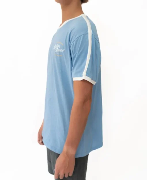 Break Ringer Tee | Azure Blue
