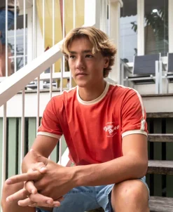 Break Ringer Tee | Wash Red