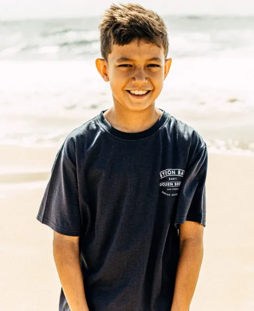 Byron Bay Boards Boys Tee | Navy