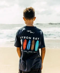 Byron Bay Boards Boys Tee | Navy