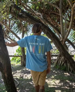 Byron Boards Tee | Azure Blue
