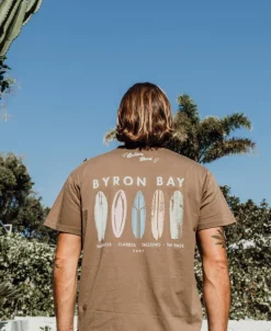 Byron Boards Tee | Wash Brown