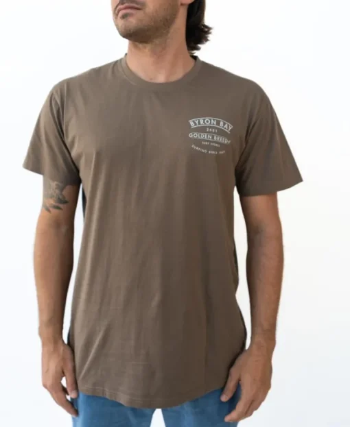 Byron Boards Tee | Wash Brown