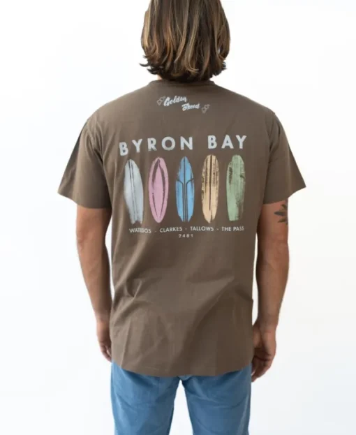 Byron Boards Tee | Wash Brown