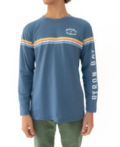 Byron Cali LS Tee | Blue