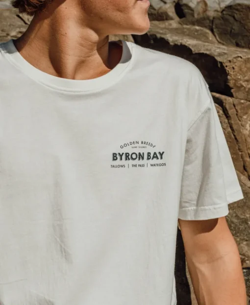 Byron Old School Tee | Off White