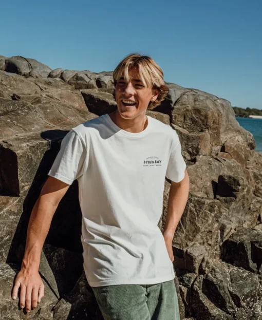 Byron Old School Tee | Off White