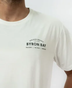 Byron Old School Tee | Off White