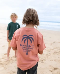 Byron Palm Loco Kids Tee | Rose