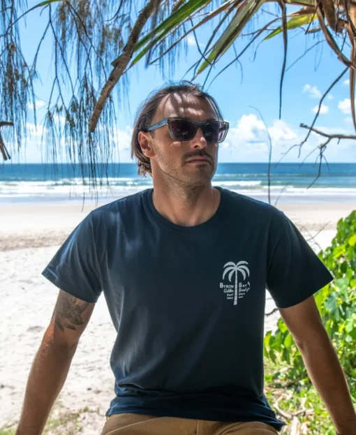 Byron Palm Loco Tee | Navy