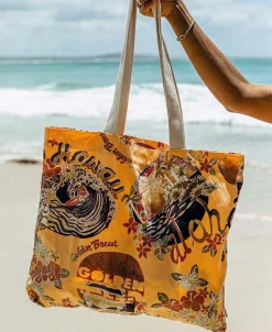 Canvas Beach Bag Maui | Wash Orange