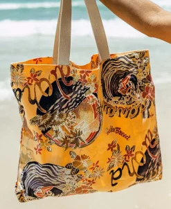 Canvas Beach Bag Maui | Wash Orange