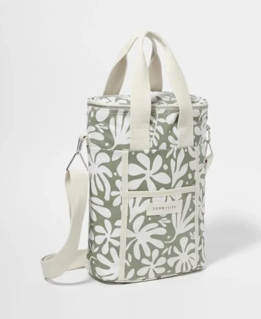 Canvas Drinks Cooler Bag The Vacay | Olive