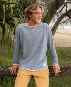 Classic Rag Top | Navy Marle