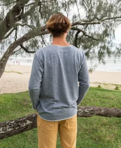 Classic Rag Top | Navy Marle