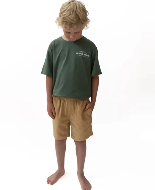 Crackers Boys Walkshort | Dark Camel