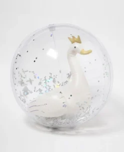 3D Inflatable Beach Ball Princess Swan | Multi