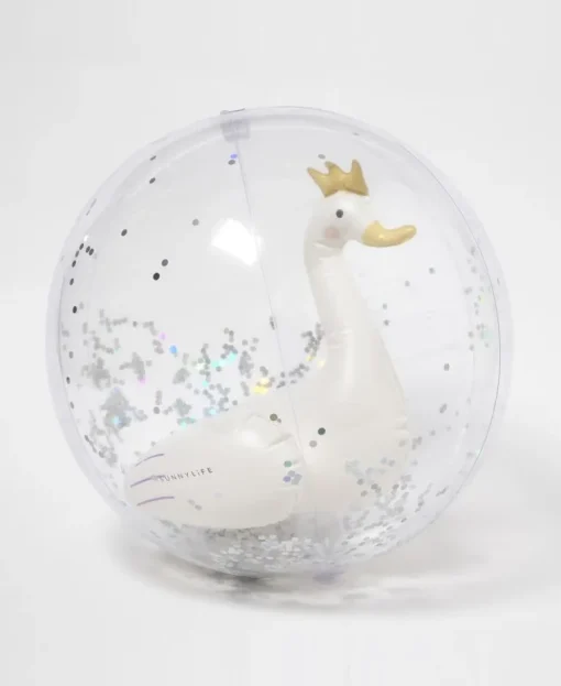 3D Inflatable Beach Ball Princess Swan | Multi