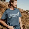 Deluxe Retro Surf Tee | Navy Marle