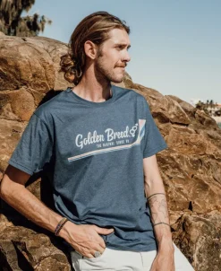 Deluxe Retro Surf Tee | Navy Marle