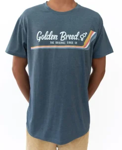 Deluxe Retro Surf Tee | Navy Marle