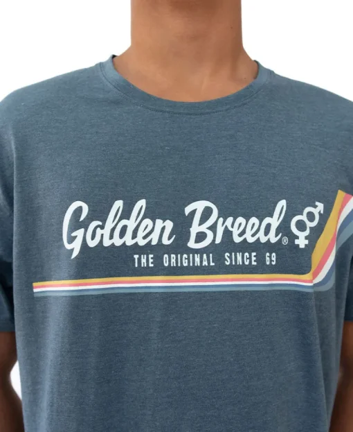 Deluxe Retro Surf Tee | Navy Marle
