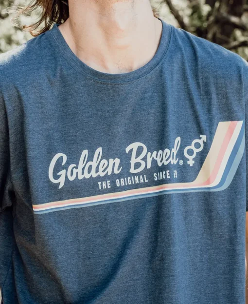 Deluxe Retro Surf Tee | Navy Marle