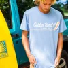 Deluxe Retro Surf Tee | Sea Blue Marle