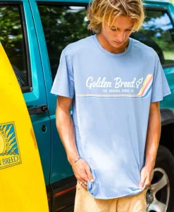 Deluxe Retro Surf Tee | Sea Blue Marle