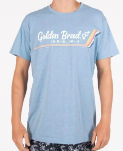Deluxe Retro Surf Tee | Sea Blue Marle