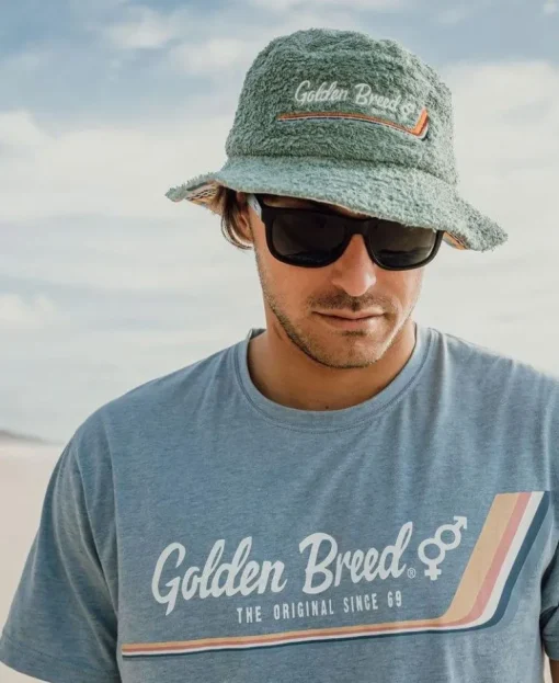 Deluxe Retro Surf Tee | Sea Blue Marle