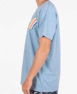 Deluxe Retro Surf Tee | Sea Blue Marle