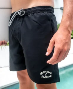 Elastic Waist Boardie | Black
