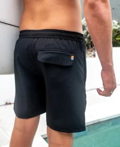 Elastic Waist Boardie | Black