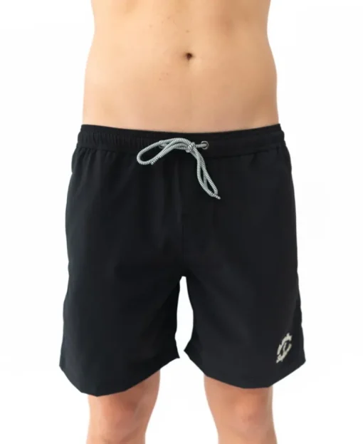 Elastic Waist Boardie | Black